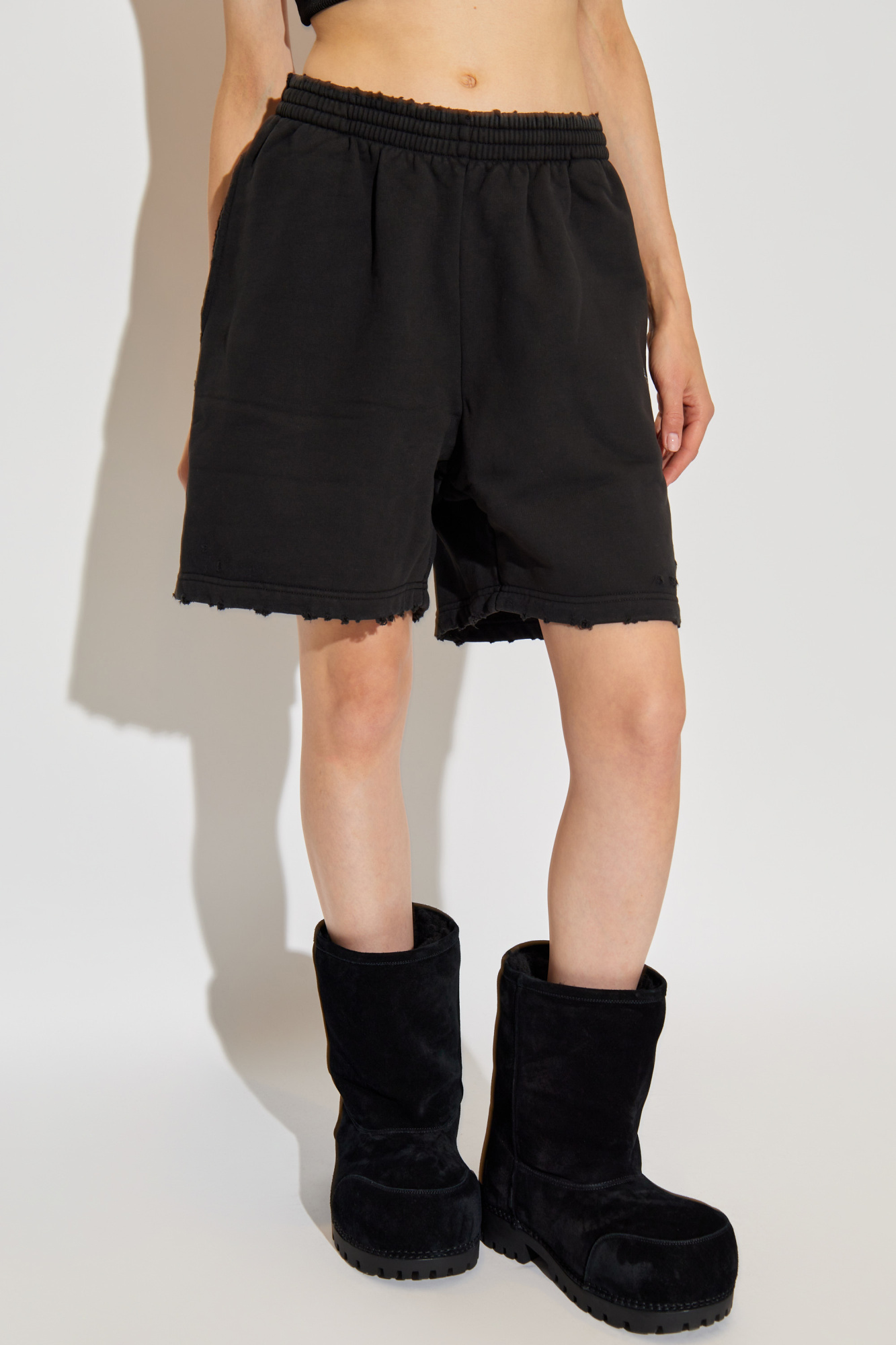 極美品 BALENCIAGA OVERSIZE SHORTS Lサイズ 黒